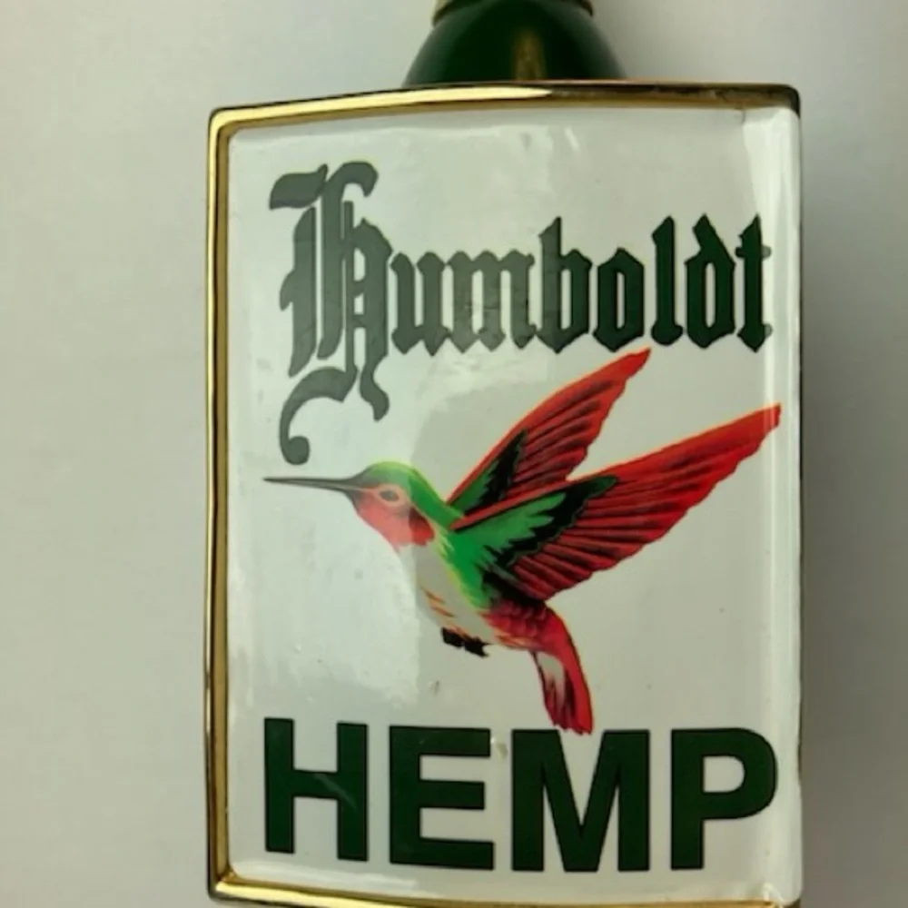 Rare Humboldt Brewing Hemp Beer Tap Handle Brewery Bar Vintage Beer Tap